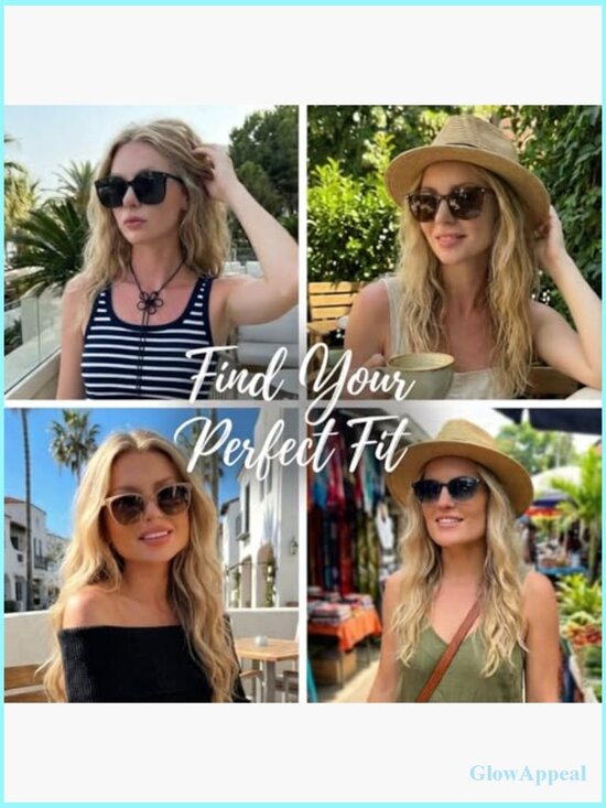 2 Pack Polarized Square Sunglasses UV400 Protection Driving Shades main image 4